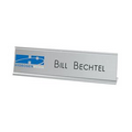 Full Color Printed & Engraved Desk & Wall Name Plate (8"x2")